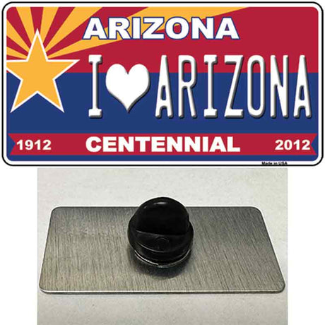 Arizona Centennial I Love Arizona Novelty Metal Hat Pin