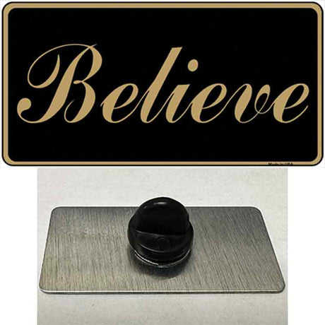 Believe Novelty Metal Hat Pin