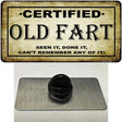 Certified Old Fart Novelty Metal Hat Pin