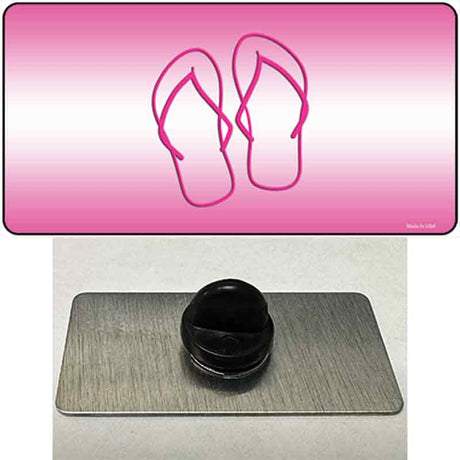 Flip Flops Pink Novelty Metal Hat Pin