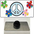 Peace Sign and Flowers Novelty Metal Hat Pin