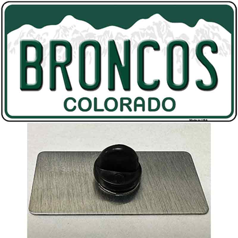 Broncos Colorado State Novelty Metal Hat Pin