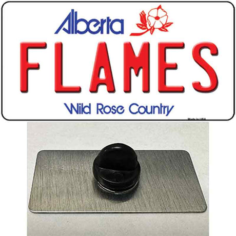 Flames Alberta Canada Province Novelty Metal Hat Pin