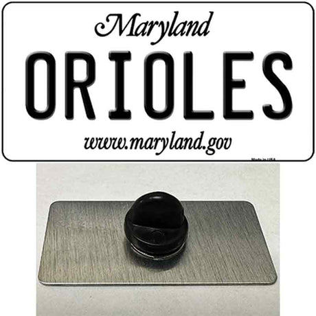 Orioles Maryland State Novelty Metal Hat Pin