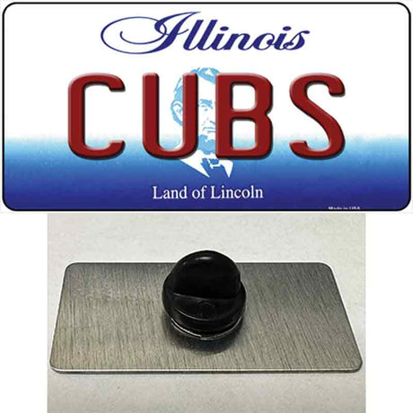 Cubs Chicago Illinois State Novelty Metal Hat Pin