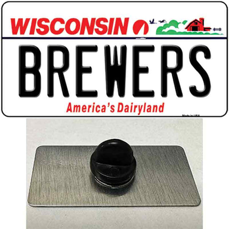 Brewers Wisconsin State Novelty Metal Hat Pin