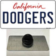 Dodgers California State Novelty Metal Hat Pin