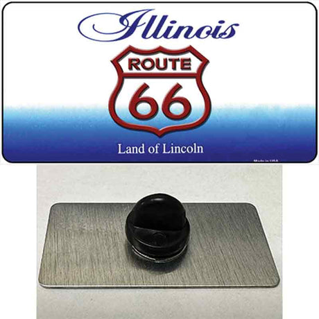 Route 66 Shield Illinois Novelty Metal Hat Pin