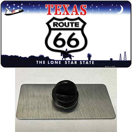 Route 66 Shield Texas Novelty Metal Hat Pin