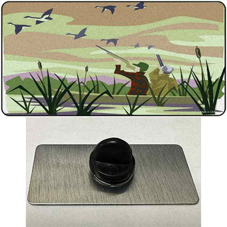 Duck Hunting Camouflage Novelty Metal Hat Pin