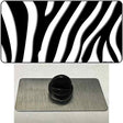 Black White Zebra Novelty Metal Hat Pin