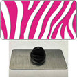 Hot Pink White Zebra Novelty Metal Hat Pin