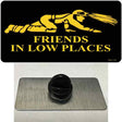 Miners Friends In Low Places Novelty Metal Hat Pin