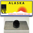 Alaska State Blank Novelty Metal Hat Pin