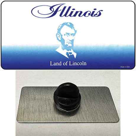 Illinois State Blank Novelty Metal Hat Pin