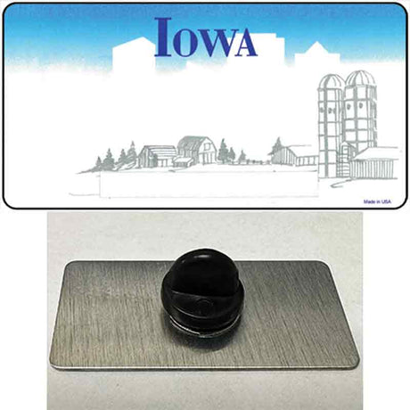 Iowa State Blank Novelty Metal Hat Pin