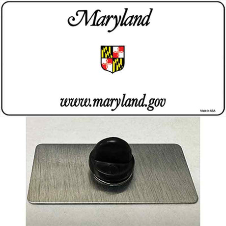 Maryland Gov State Blank Novelty Metal Hat Pin