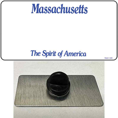 Massachusetts State Blank Novelty Metal Hat Pin