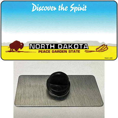 North Dakota State Blank Novelty Metal Hat Pin