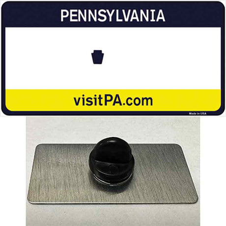 Pennsylvania State Blank Novelty Metal Hat Pin