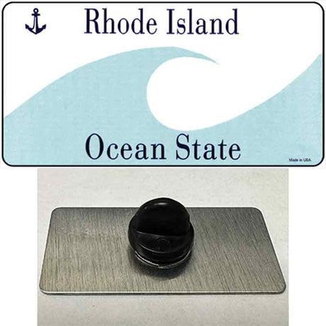 Rhode Island State Blank Novelty Metal Hat Pin