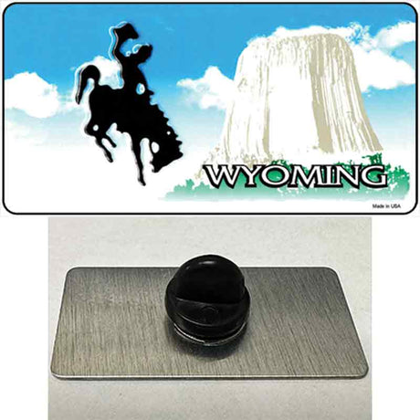 Wyoming State Blank Novelty Metal Hat Pin