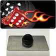 Fire Dice Flame Novelty Metal Hat Pin