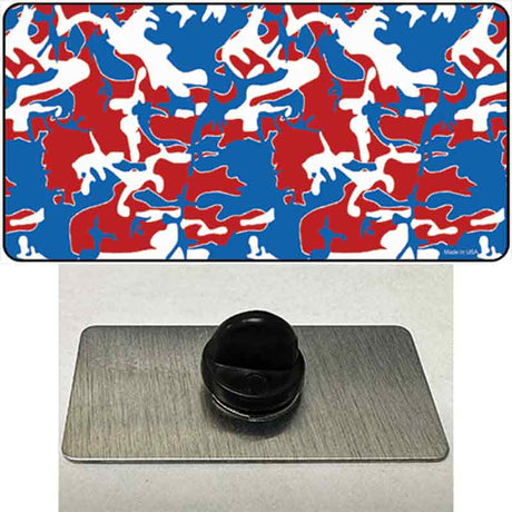 Patriotic Camouflage Novelty Metal Hat Pin