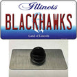 Blackhawks Illinois State Novelty Metal Hat Pin