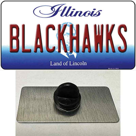 Blackhawks Illinois State Novelty Metal Hat Pin