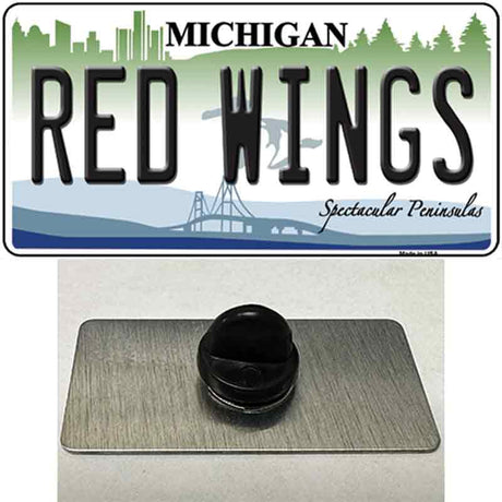 Redwings Michigan State Novelty Metal Hat Pin