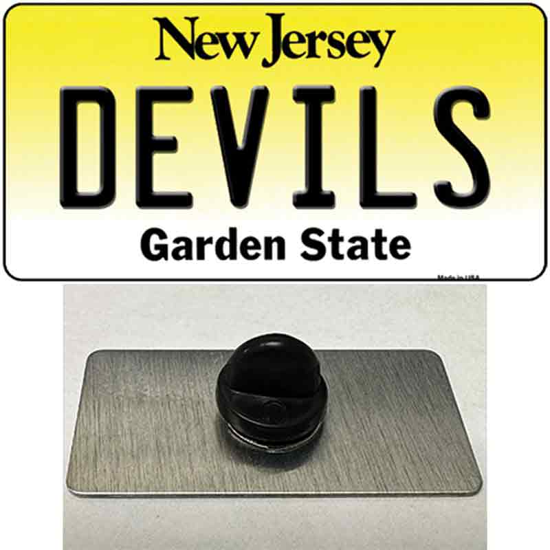 Devils New Jersey State Novelty Metal Hat Pin