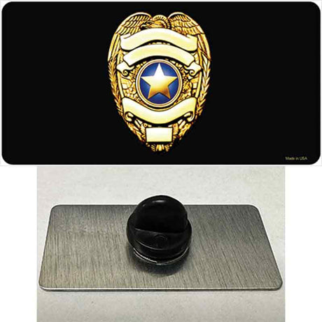 Police Badge Novelty Metal Hat Pin