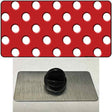 White Polka Dots Red Novelty Metal Hat Pin