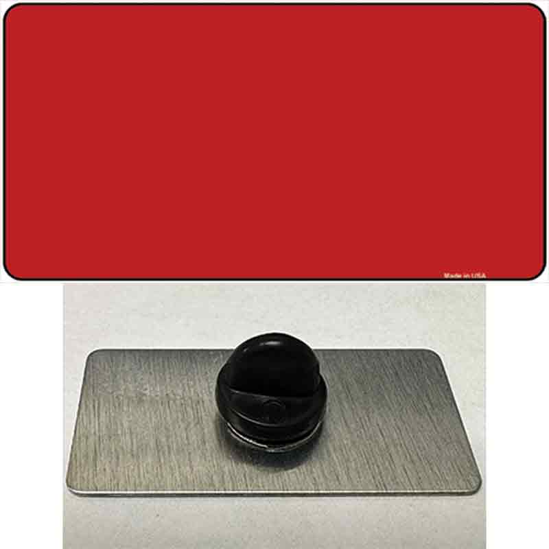 Red Solid Novelty Metal Hat Pin