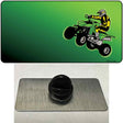 Quad Rider Offset Flat Novelty Metal Hat Pin