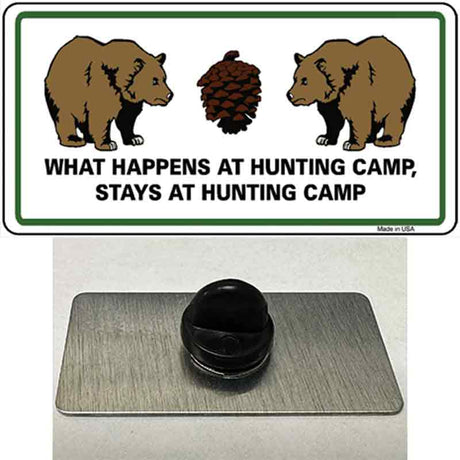 What Happens At Camp Novelty Metal Hat Pin