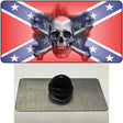 Confederate Flag Skull Novelty Metal Hat Pin