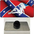 Rebel Flag Mudflap Cowgirl Novelty Metal Hat Pin