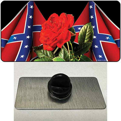 Rebel Rose Novelty Metal Hat Pin