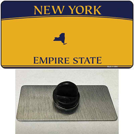 New York State Blanks Novelty Metal Hat Pin