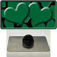 Green Black Giraffe Green Centered Hearts Novelty Metal Hat Pin