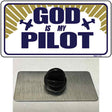 God Is My Pilot Novelty Metal Hat Pin