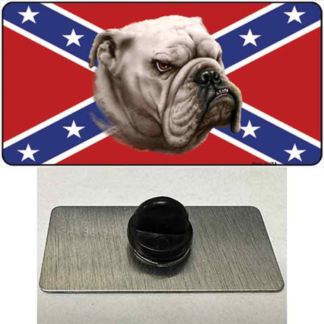 Confederate Flag Bulldog Novelty Metal Hat Pin