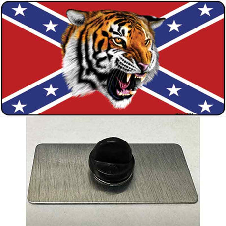 Confederate Flag Tiger Novelty Metal Hat Pin