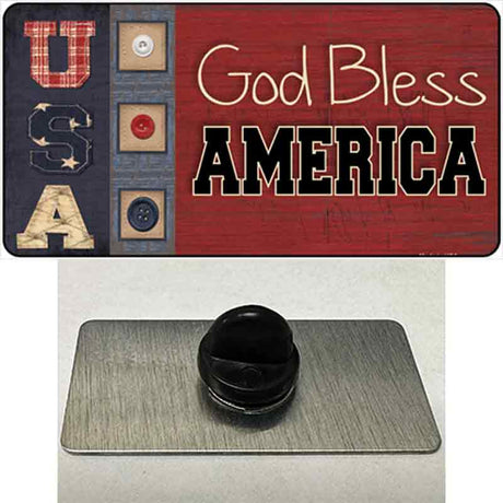 God Bless America Quilt Novelty Metal Hat Pin