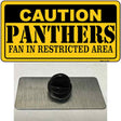 Caution Panthers Novelty Metal Hat Pin