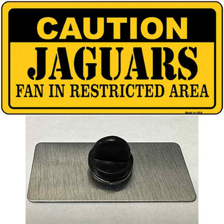 Caution Jaguars Novelty Metal Hat Pin