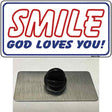 Smile God Loves You Novelty Metal Hat Pin