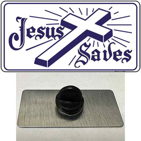 Jesus Saves Novelty Metal Hat Pin